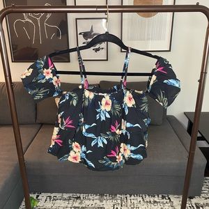 Floral off the shoulder top